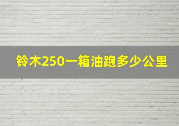 铃木250一箱油跑多少公里