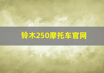 铃木250摩托车官网