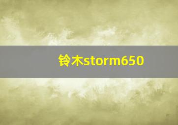 铃木storm650