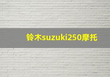 铃木suzuki250摩托