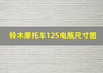 铃木摩托车125电瓶尺寸图