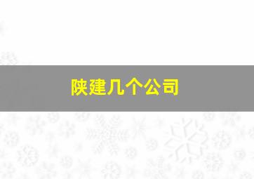 陕建几个公司