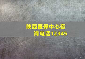 陕西医保中心咨询电话12345