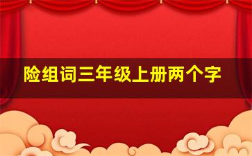 险组词三年级上册两个字