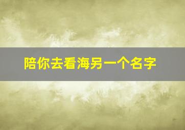 陪你去看海另一个名字