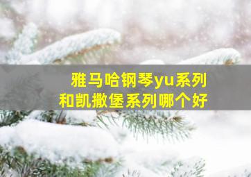 雅马哈钢琴yu系列和凯撒堡系列哪个好