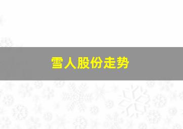 雪人股份走势