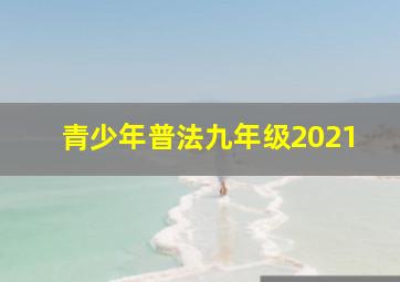 青少年普法九年级2021