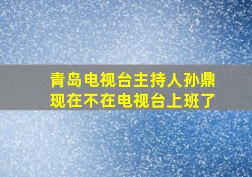 青岛电视台主持人孙鼎现在不在电视台上班了