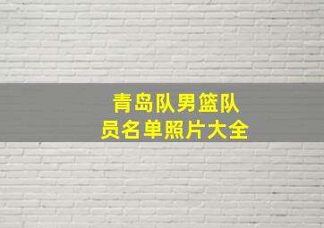 青岛队男篮队员名单照片大全