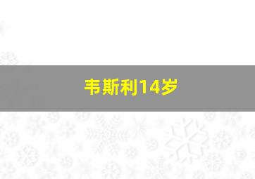 韦斯利14岁