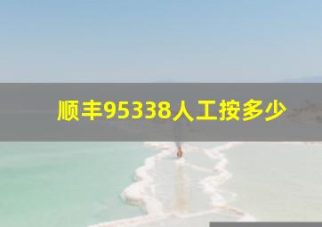 顺丰95338人工按多少