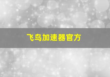 飞鸟加速器官方