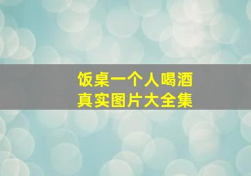 饭桌一个人喝酒真实图片大全集