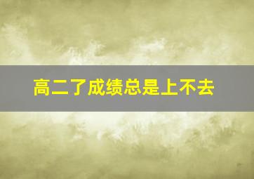 高二了成绩总是上不去