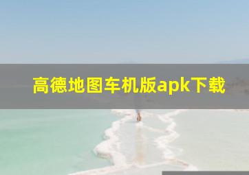 高德地图车机版apk下载