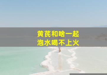 黄芪和啥一起泡水喝不上火