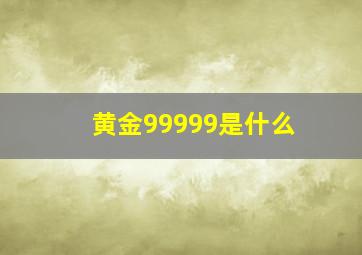 黄金99999是什么