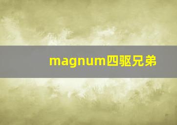 magnum四驱兄弟