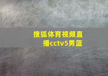 搜狐体育视频直播cctv5男篮